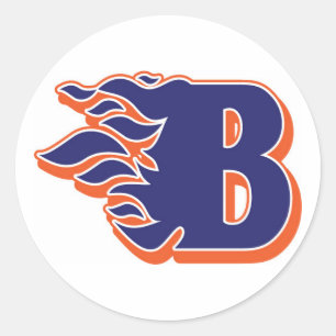 Blackman Blaze Youth Football en Cheerlead Ronde Sticker