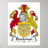 Blackman Family Crest Poster (Voorkant)