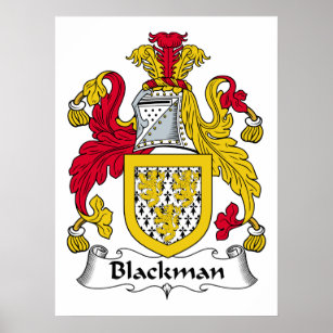 Blackman Family Crest Poster