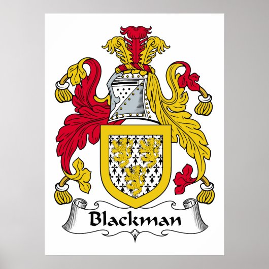 Blackman Family Crest Poster (Voorkant)