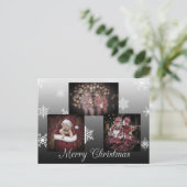 BlackMerry Kerstmis Gepersonaliseerde foto Briefkaart (Staand voorkant)