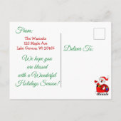 BlackMerry Kerstmis Gepersonaliseerde foto Briefkaart (Achterkant)