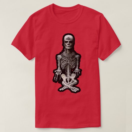 BlackMetal Homunculus Skeleton Artwork 1 T-shirt (Design voorkant)
