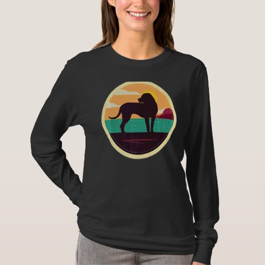 Blackmouth Cur Retro T-shirt (Voorkant)