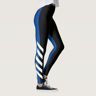 Black'n'Blue Stripe Leggings