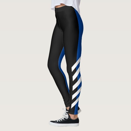 Black'n'Blue Stripe Leggings (Links)