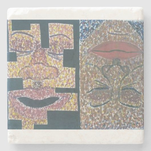 "Blackness" — Onderzetters voor tafelgebruik (Voorkant)