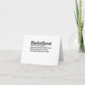 Blacknificant Definition Pro Black History Maand P Bedankkaart (Voorkant)