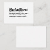 Blacknificant Definition Pro Black History Maand P Notitiekaartje (Voorkant / Achterkant)