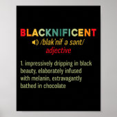 Blacknificent Definitie Black Pride Droom Als Le Poster (Voorkant)