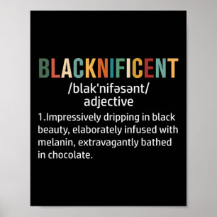 Blacknificent Definitie Trots Zwarte Geschiedenis Poster