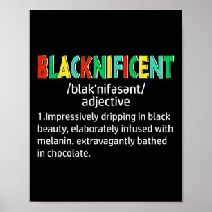 Blacknificent Definitie Trots Zwarte Geschiedenis Poster