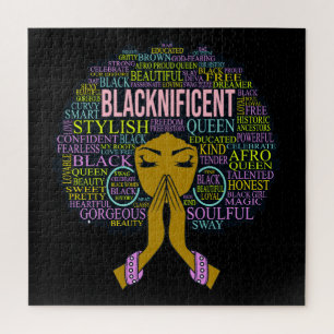 Blacknificial Black Praying Queen Melanin Sista Legpuzzel