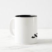 BlackNinja Tweekleurige Koffiemok (Voorkant links)