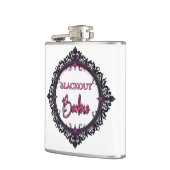 Blackout Barbie Flask | Dark Glam Party Gift Heupfles (Links)