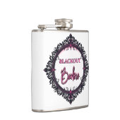 Blackout Barbie Flask | Dark Glam Party Gift Heupfles (Rechts)