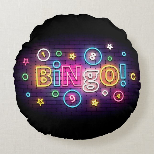 Blackout Bingo Round Pillow Rond Kussen (Voorkant)