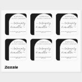 Blackout Minimale sticker met kaartenlabel voor sc (Vel)