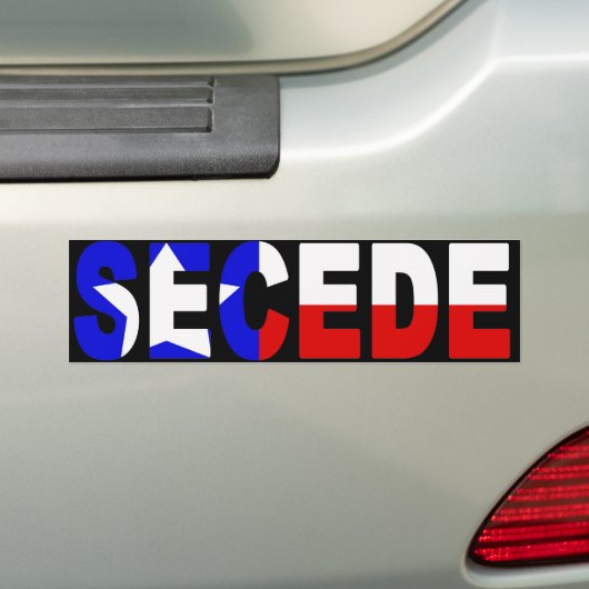 Blackout Texas SECEDE-bumpersticker Bumpersticker (Op auto)
