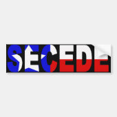 Blackout Texas SECEDE-bumpersticker Bumpersticker (Voorkant)