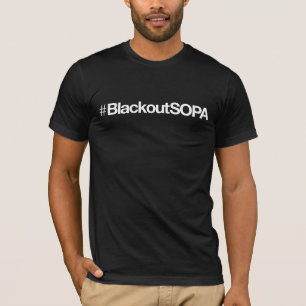#BlackoutSOPA T-shirt