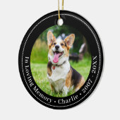BlackPawprints op hart bij het liefhebben van foto Keramisch Ornament (Links)