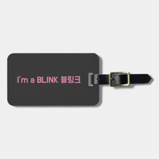 Blackpink Ik ben een Blink Korean hangul bagagelab Bagagelabel