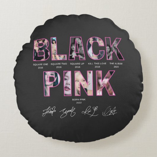 BlackPink K-POP Rond Kussen (Voorkant)