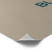 Blackpoll Warbler-migratiekaart – minimalistisch Poster (Hoek)