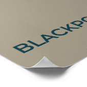 Blackpoll Warbler-migratiekaart – minimalistisch Poster (Hoek)