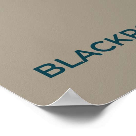 Blackpoll Warbler-migratiekaart – minimalistisch Poster (Hoek)