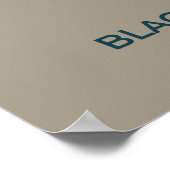 Blackpoll Warbler-migratiekaart – minimalistisch Poster (Hoek)