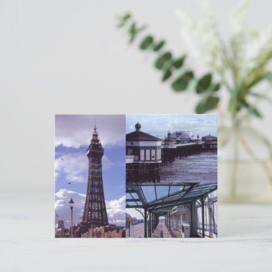 Blackpool 3 Afbeeldingen Briefkaart (Staand voorkant)