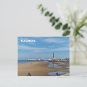 Blackpool Beach Briefkaart (Staand voorkant)