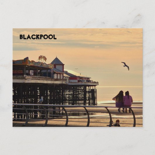 Blackpool Beach Briefkaart (Voorkant)