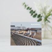 Blackpool Beach Briefkaart (Staand voorkant)