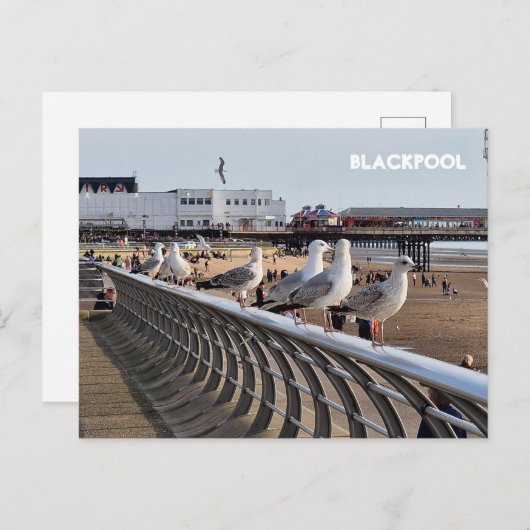 Blackpool Beach Briefkaart (Voorkant / Achterkant)