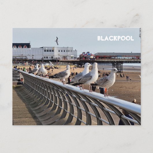 Blackpool Beach Briefkaart (Voorkant)