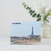 Blackpool Beach Briefkaart (Staand voorkant)