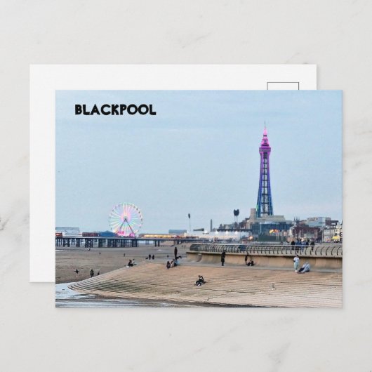 Blackpool Beach Briefkaart (Voorkant / Achterkant)