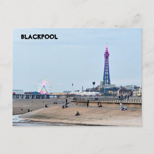 Blackpool Beach Briefkaart (Voorkant)