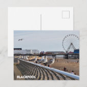 Blackpool Beach Briefkaart (Voorkant / Achterkant)