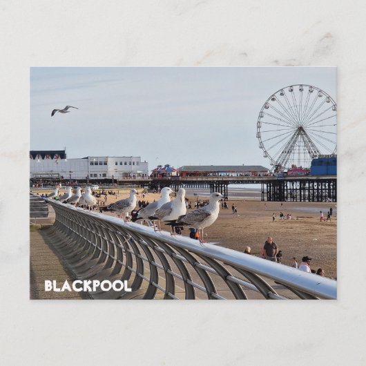 Blackpool Beach Briefkaart (Voorkant)