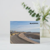 Blackpool Beach Briefkaart (Staand voorkant)