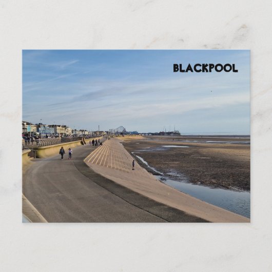 Blackpool Beach Briefkaart (Voorkant)