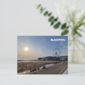 Blackpool Beach Briefkaart (Staand voorkant)