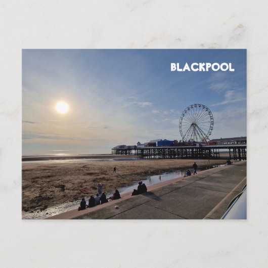 Blackpool Beach Briefkaart (Voorkant)