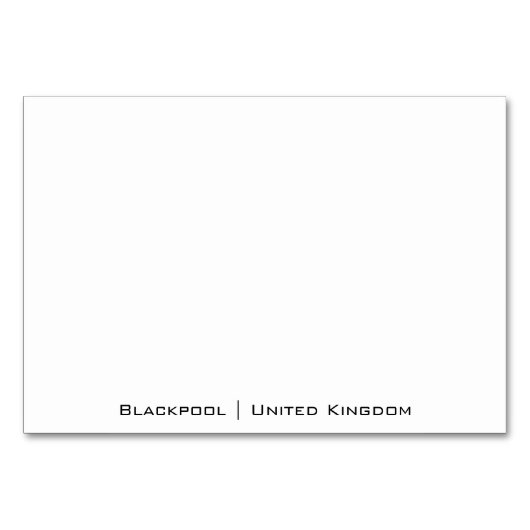 Blackpool Beach Kaart (Achterkant)