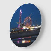 Blackpool Beach-lampjes 's nachts Grote Klok (Hoek)