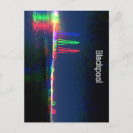Blackpool Beach Lights 's nachts, Briefkaart